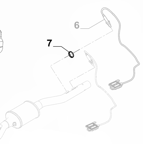 Genuine Nox Sensor Flat Washer - Fiat 500X 2018-Onwards | 46355425