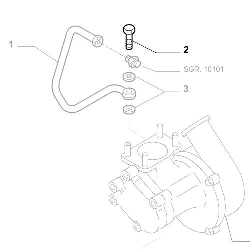 Genuine Turbo Oil Pipe M12X1,5 Screw - Fiat Doblo 2001-2025 Diesel | 504081281