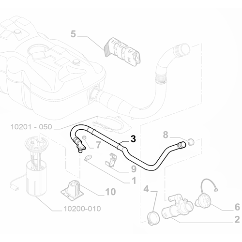 Genuine Fuel Pump Hose - Fiat Ducato 2014-Onwards 2.2 Diesel | 1379089080