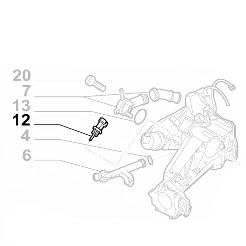 Genuine EGR Valve Temperature Sensor - Alfa Romeo Giulietta 2010-2020 | 55203964