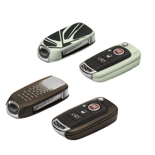 2x Key Covers - Fiat Tipo - Matte Bronze / White | 50927704