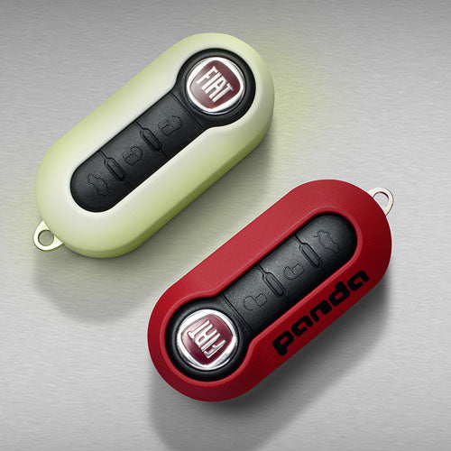 2x Key Covers - Fiat Panda - Fluorescent / Red | 50926788
