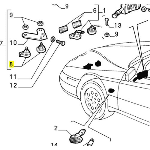 Horn - Alfa Romeo 916 GTV / Spider | 60604927