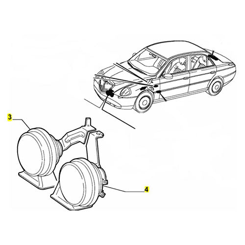 High Pitch Horn - Lancia Thesis | 60680424