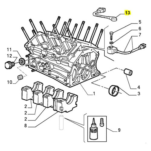 Knock Sensor - Alfa Romeo 147 / 156 / GT / GTA 3.2V6 | 60662824