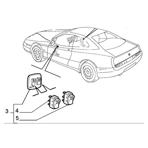 Switch, Electric Window - Alfa Romeo GTV & Spider | 60651645