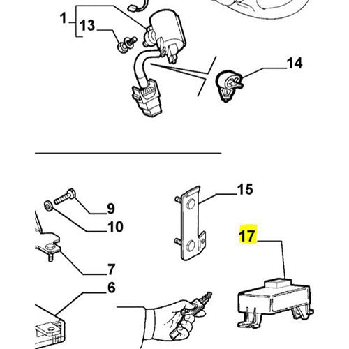 Genuine ECU Alarm - Alfa Romeo 166 | 60672509