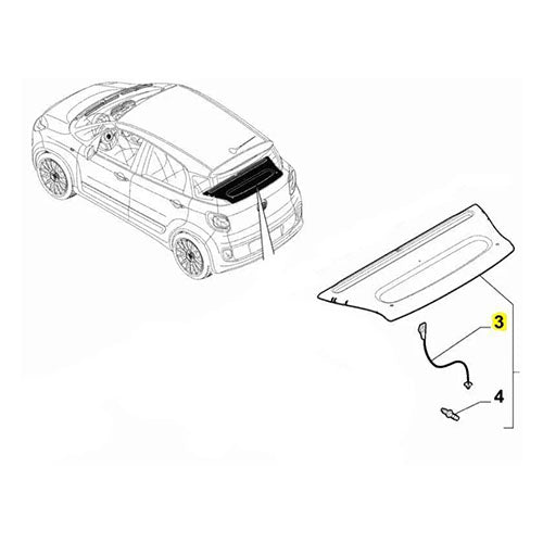 Genuine Parcel Shelf String - Fiat 500L | 71775826