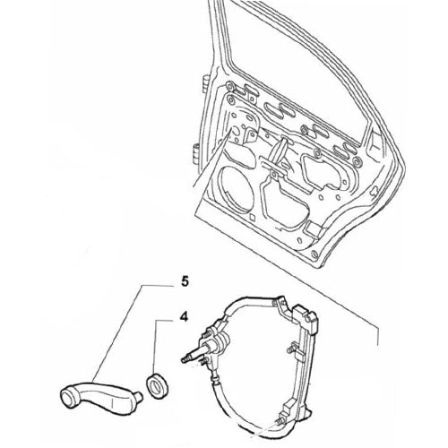 Rear Window Winder Handle - Alfa Romeo 147 / 156 | 156027865