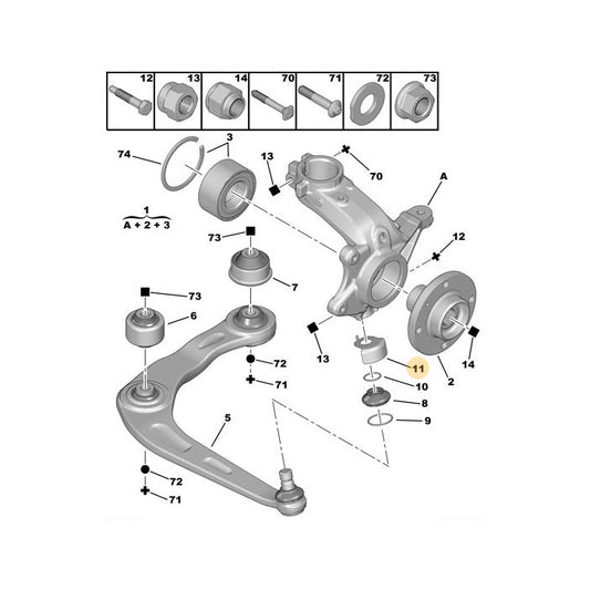 Genuine Ball Joint Protector - Peugeot 206 2003 -2009 | 362312