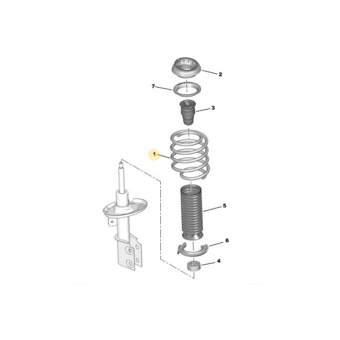 Genuine Front Coil Spring - Peugeot 308 2013-2020 | 9806762180