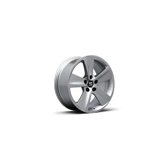Genuine 17" Silver Alloy Wheel - SEAT Leon 2013-2020 | 5F0601025B8Z8