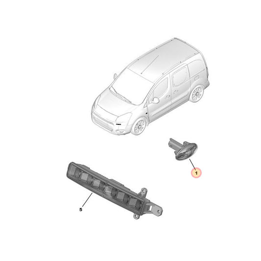 Genuine Indicator Side Repeater - Peugeot Partner | 6325G3