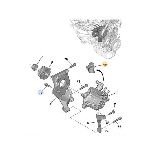 Genuine High Pressure Fuel Regulator - Peugeot Partner | 9806448980