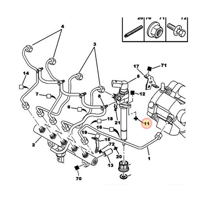 Genuine Injector Seal and Protector - Peugeot Expert | 198262