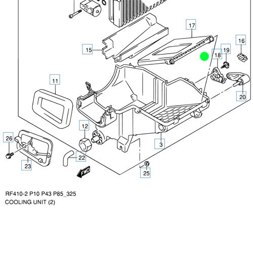 1x Genuine Cooling Unit Link Control - Suzuki Alto | 74281M79F00