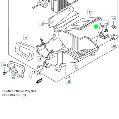 1x Genuine Cooling Unit Link Control - Suzuki Alto | 74281M79F00