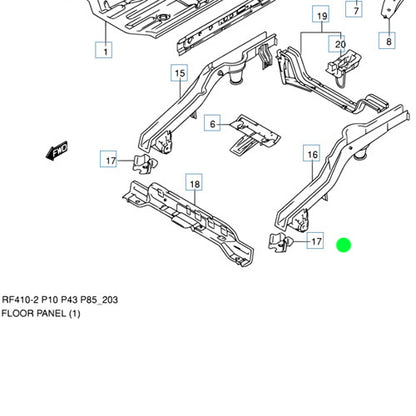 1x Genuine Reinforced Trailing Arm Hanger - Suzuki Alto | 62181M79G00