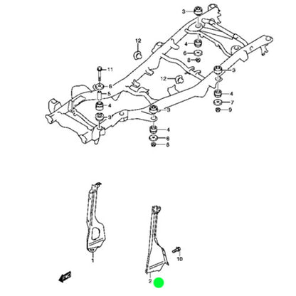Genuine Stay Radiator Left Hand - Suzuki Jimny | 71431-81A01-000