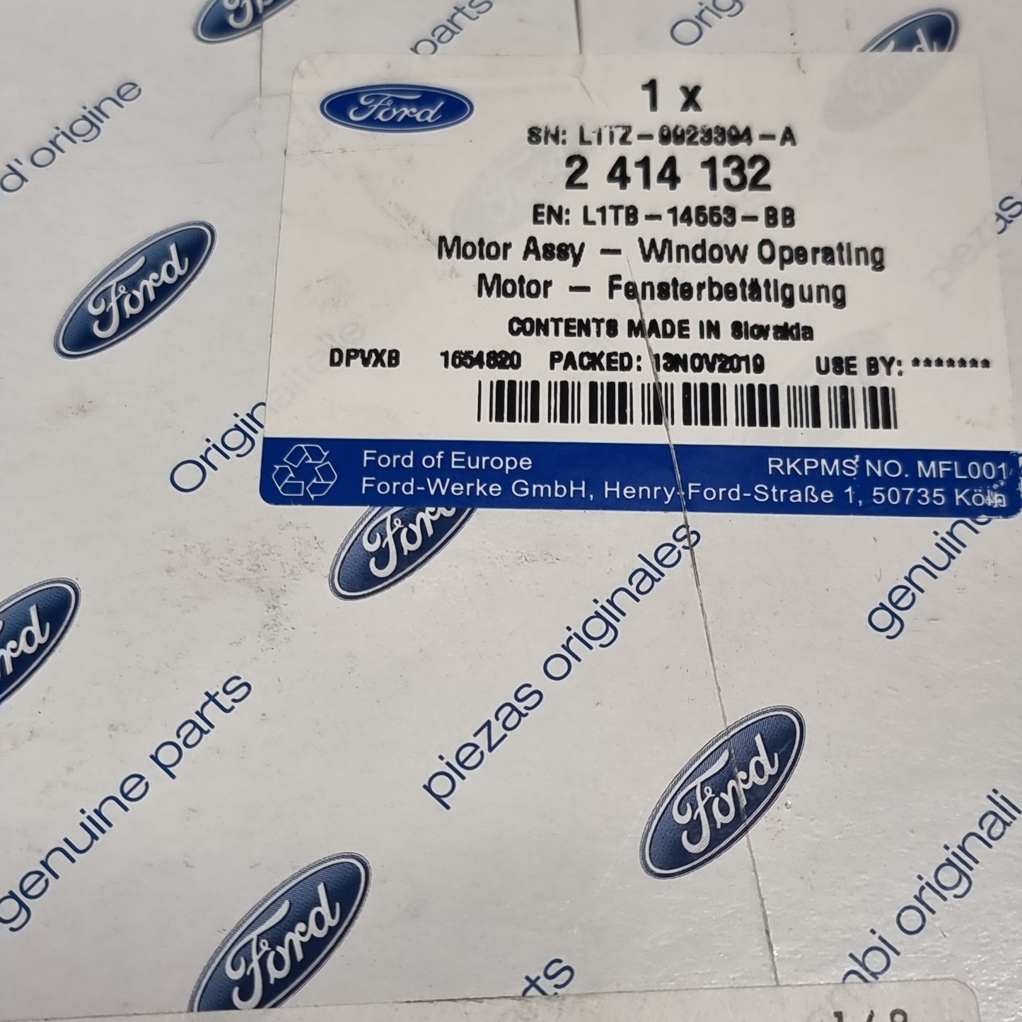 Genuine Ford Motor Assy - Window Operating | 2414132