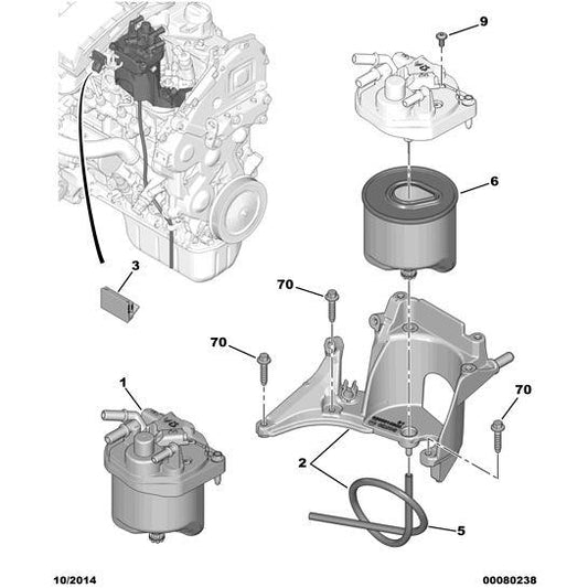 Strainer Filter Screw (Torx) - Peugeot 208 2012-2019 | 190449