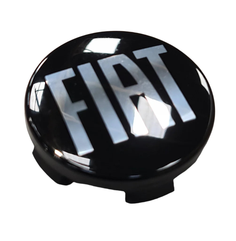 1x Genuine 60mm Wheel Cap - Black - Fiat Ducato 2006- | 46864513
