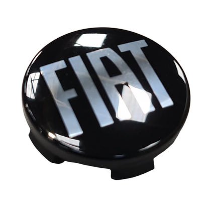 1x Genuine 60mm Wheel Cap - Black - Fiat Ducato 2006- | 46864513