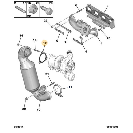 Gasket - Peugeot 207 2006-2014 | 170945