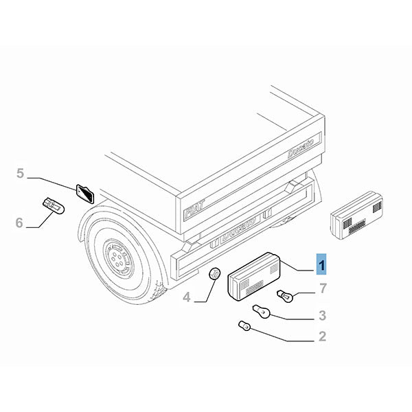 Rear Right Tail Lamp - Fiat And Fiat Professional | 1372698080