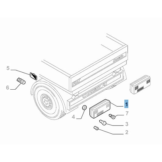 Rear Right Tail Lamp - Fiat And Fiat Professional | 1372698080