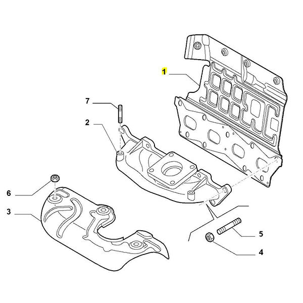 Genuine Fiat Gasket, Exhaust Manifold - 500 Abarth | 55222260 | 55222260