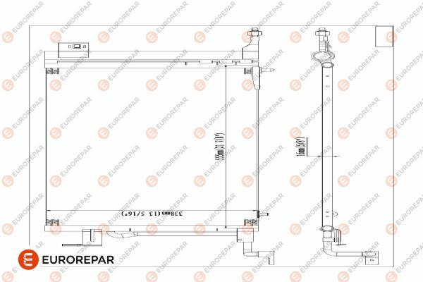 Eurorepar A/C Condenser | E163305