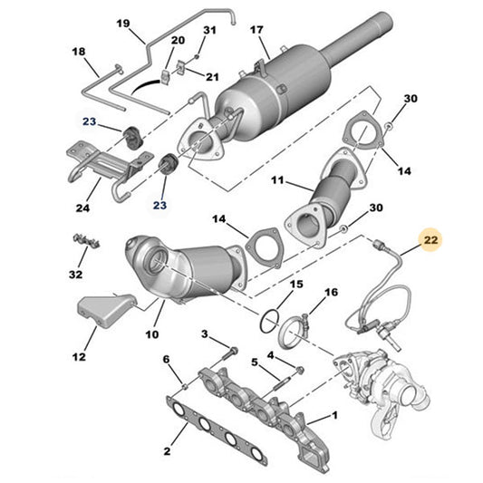Genuine Peugeot Exhaust Atomiser - Peugeot Boxer Van (3) 2.2 Hdi | 9816547280 | 9816547280