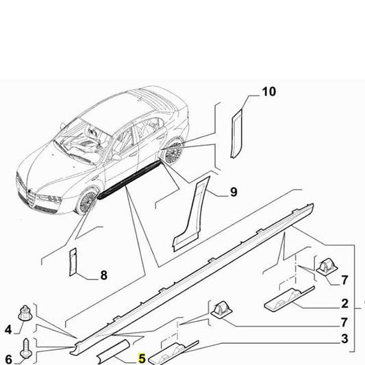 Stone Chip Protection Film, front - Alfa Romeo 159 | 71752490