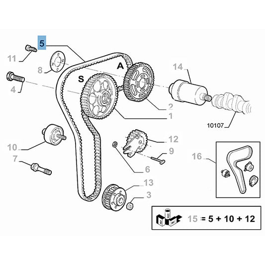 Timing Belt - Alfa Romeo 147 | 55210628