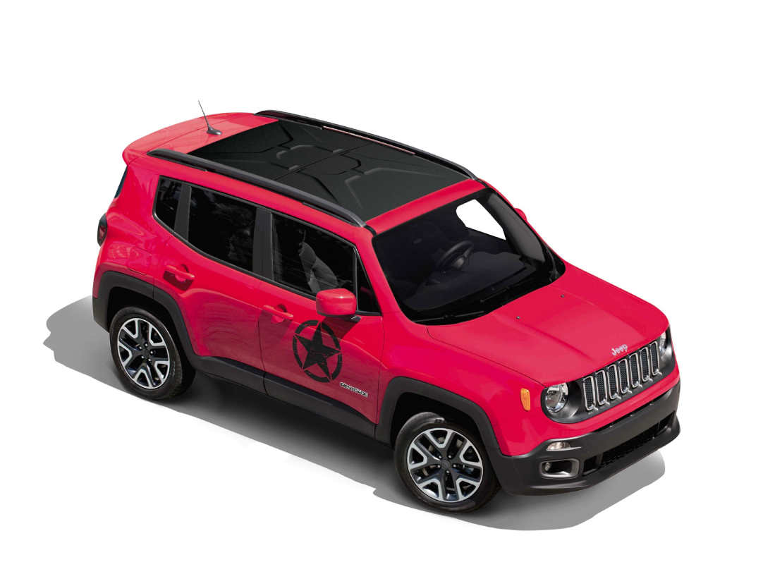 Genuine US Army Star Decal - Black - Jeep Renegade 2014-2025 | 71807400