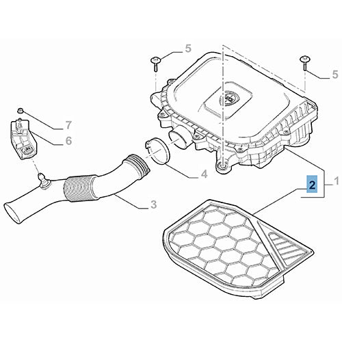 Air Filter - Fiat Panda / Lancia Ypsilon | 52127324