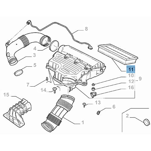 Air Filter - Alfa Romeo Tonale / Fiat 500X | 52080841