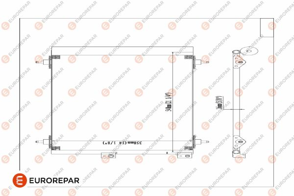 Eurorepar A/C Condenser | E163366