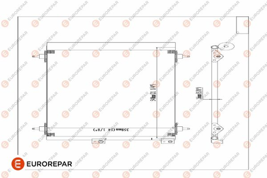 Eurorepar A/C Condenser | E163366