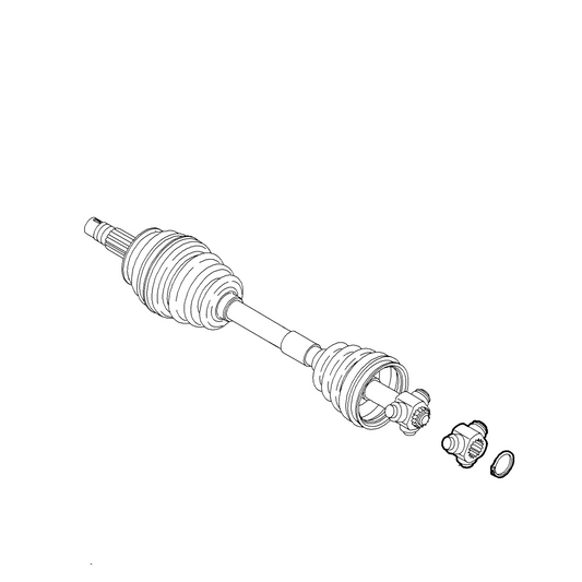 Genuine Complete Outer Driveshaft - 500 Abarth 2012-2024 | 51955479