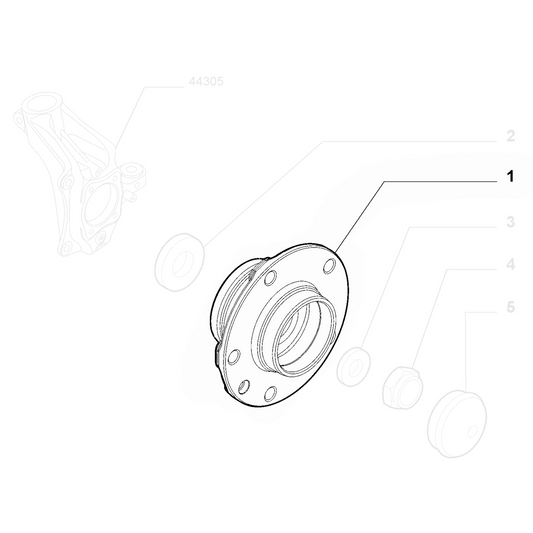 Genuine Rear Wheel Hub - Alfa Romeo Giulietta 2010-2020 | 51832400