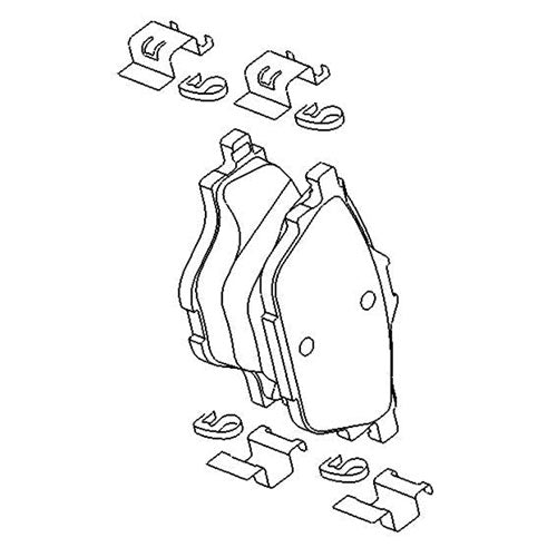 Rear Brake Pad Set - Vauxhall Grandland X | 95525378