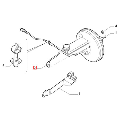 Brake Master Cylinder Pipe - Fiat Ducato | 1366309080