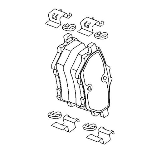 Rear Brake Bad Kit - Vauxhall Grandland X | 95525386
