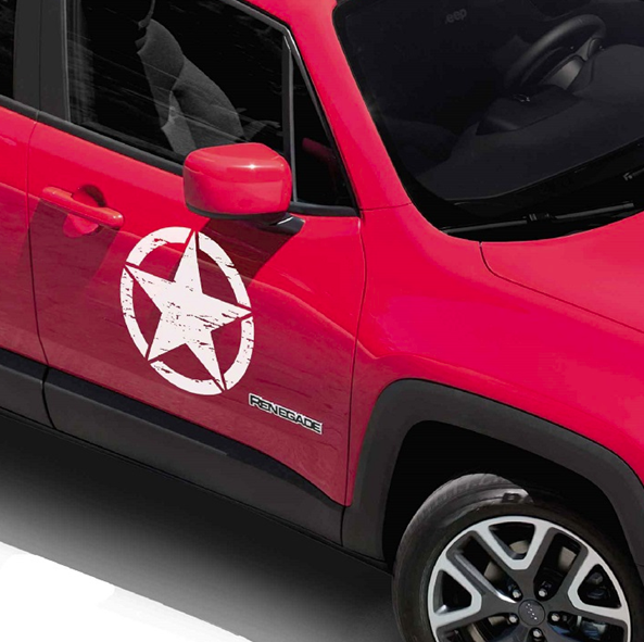 Genuine US Army Star Decal - White - Jeep Renegade 2014-2025 | 71807401
