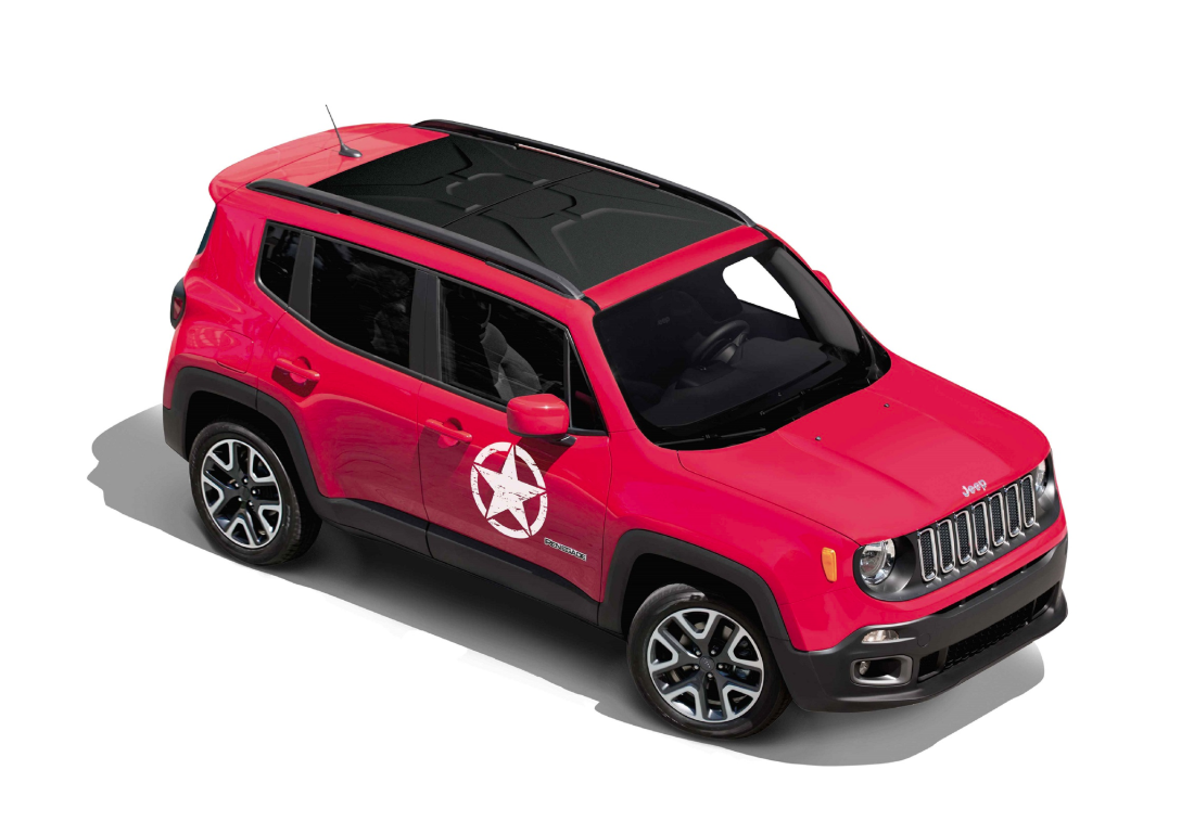 Genuine US Army Star Decal - White - Jeep Renegade 2014-2025 | 71807401