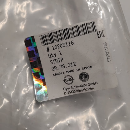 Genuine Headlamp Front Sealing Strip - Vauxhall Meriva A 2003-2010 | 13203116