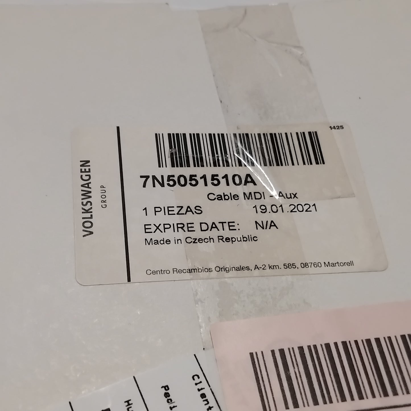 Genuine Multimedia MDI - AUX Cable - Seat Alhambra 2011- | 7N5051510A