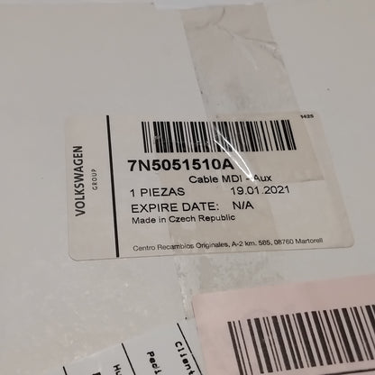 Genuine Multimedia MDI - AUX Cable - Seat Alhambra 2011- | 7N5051510A
